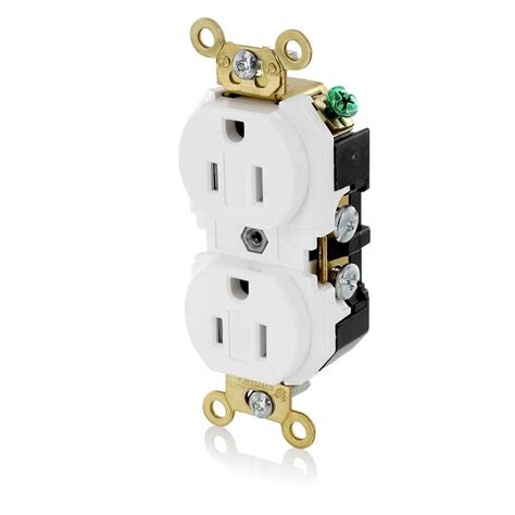 self grounding duplex outlet